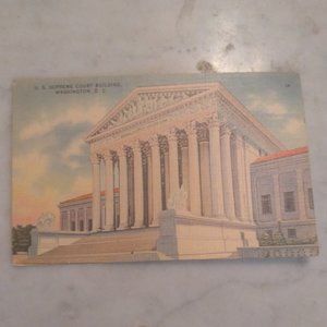 Vintage Unused Postcard - United States Supreme Court Building circa 1940